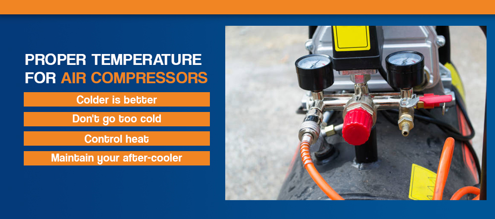 juiste temperatuur voor luchtcompressoren