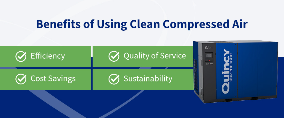 Benefits of Using Clean Compressed Air